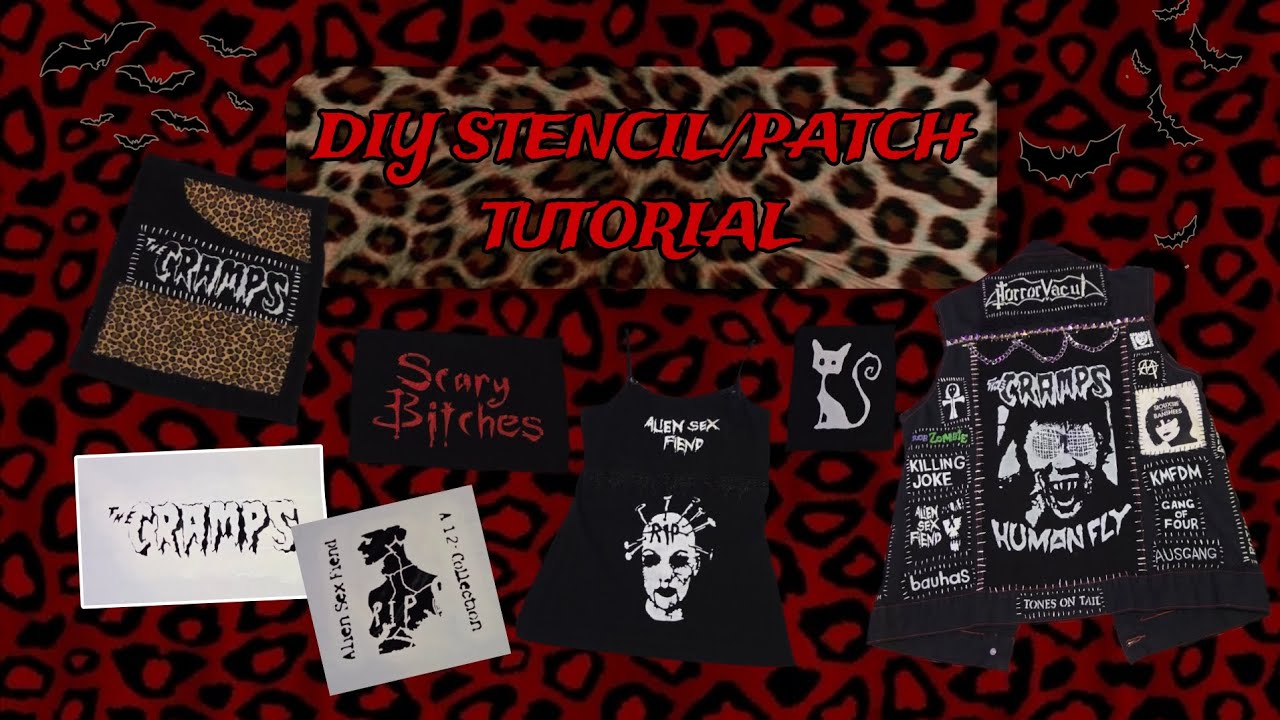 How to Make Stencils for DIY Patches and Shirts!! DIY Stencil/Patch Tutorial