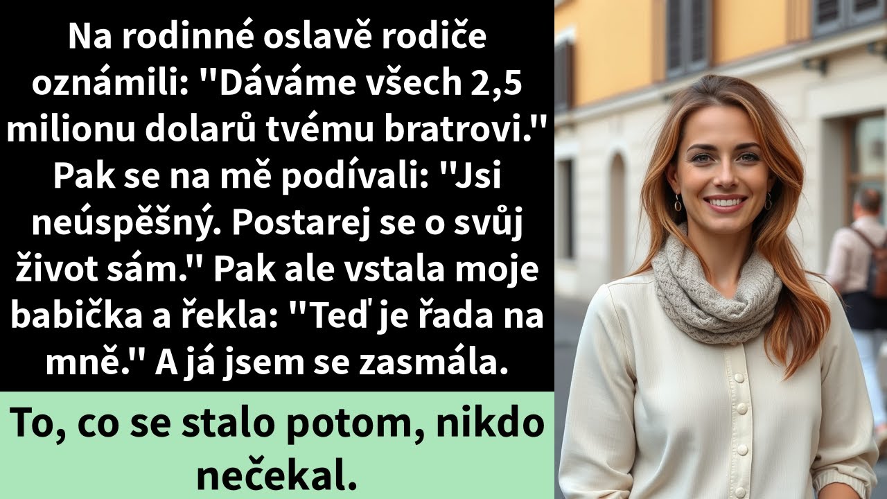 Na rodinné oslavě rodiče oznámili: 