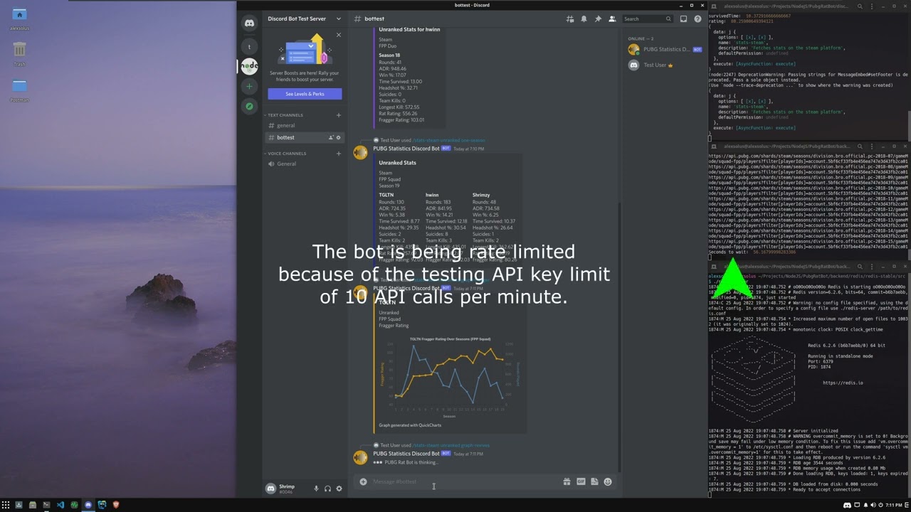 PUBG Player Statistics Discord Bot