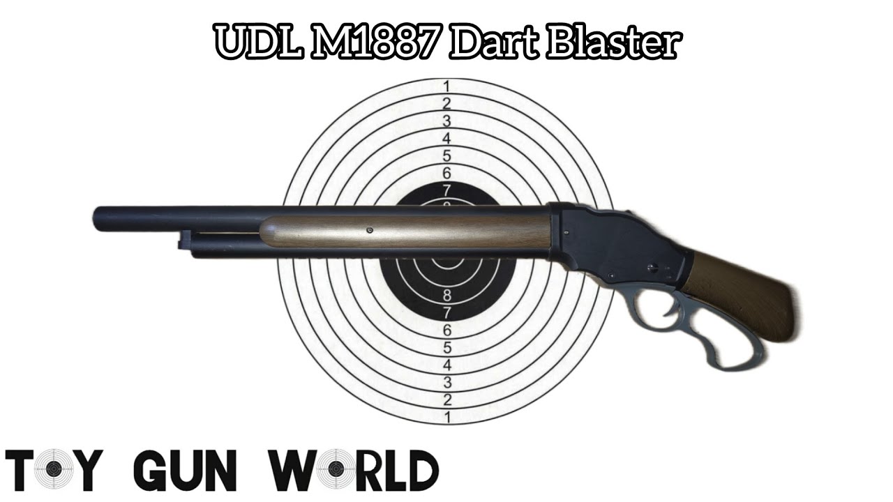 UDL Winchester M1887 Dart Blaster Review & Shooting Demo