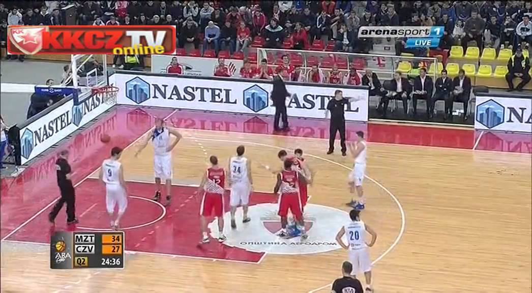 KK MZT Skopje : Crvena zvezda Telekom 65:58 | Ceo meč [ABA League 12. kolo | 15.12.2013]