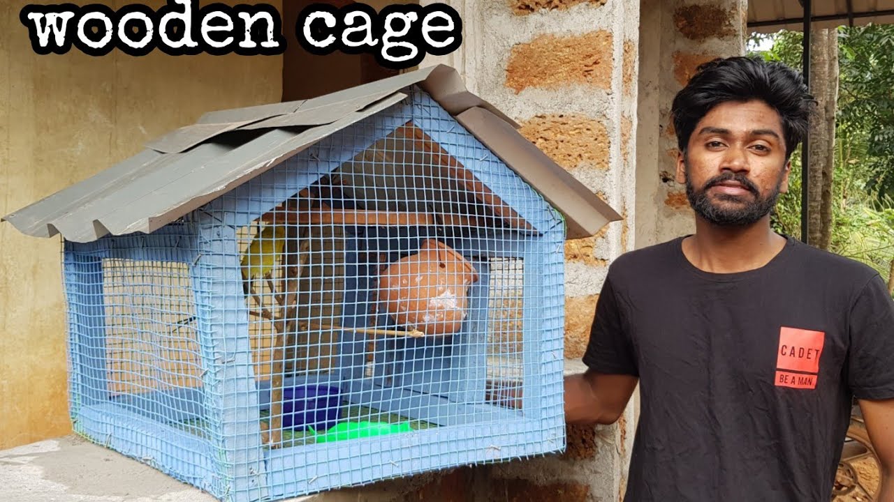 കിളിക്കൂട് നിർമാണം|How to make wooden cage|Birds or pets cage making|Lovebird cage
