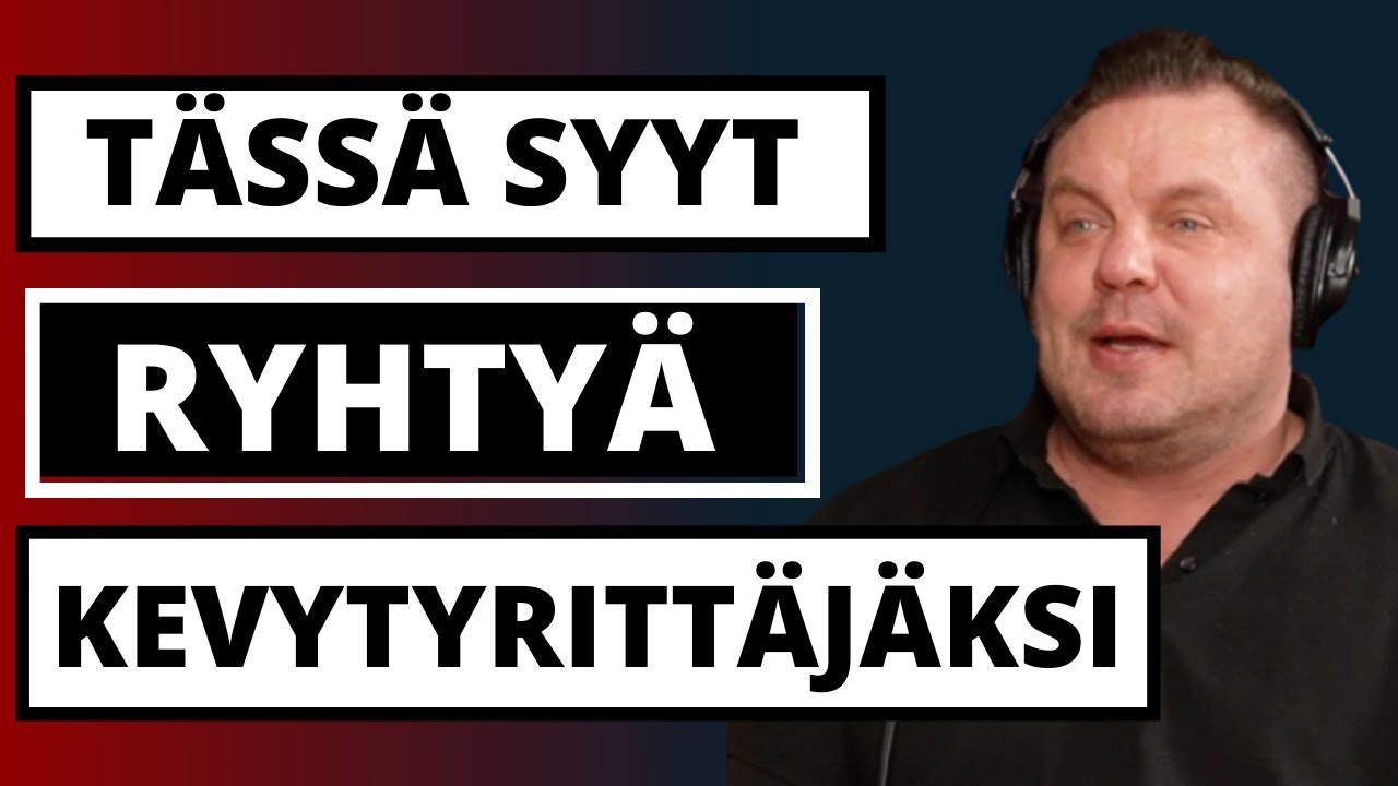Tässä syyt ryhtyä kevytyrittäjäksi - Floy Oy:n toimitusjohtaja Tommi Hämäläinen