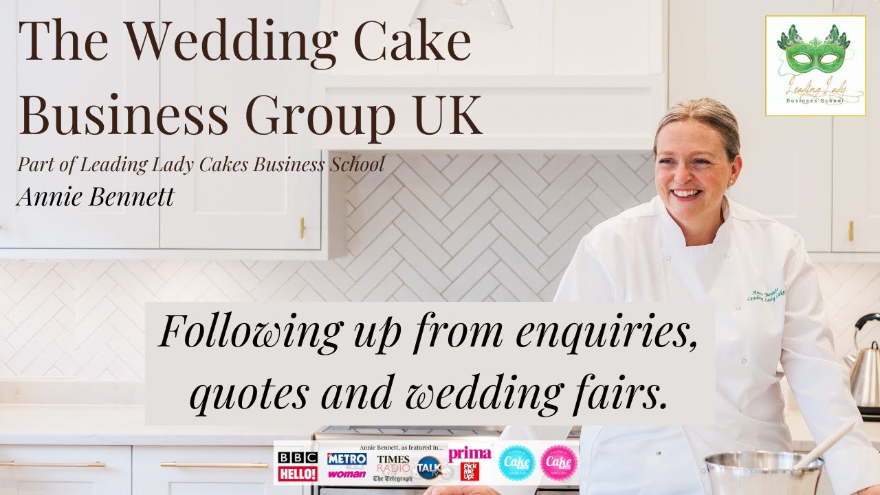 The Wedding Cake Business Group UK: Following up after wedding fairs, quotes and enquiries.