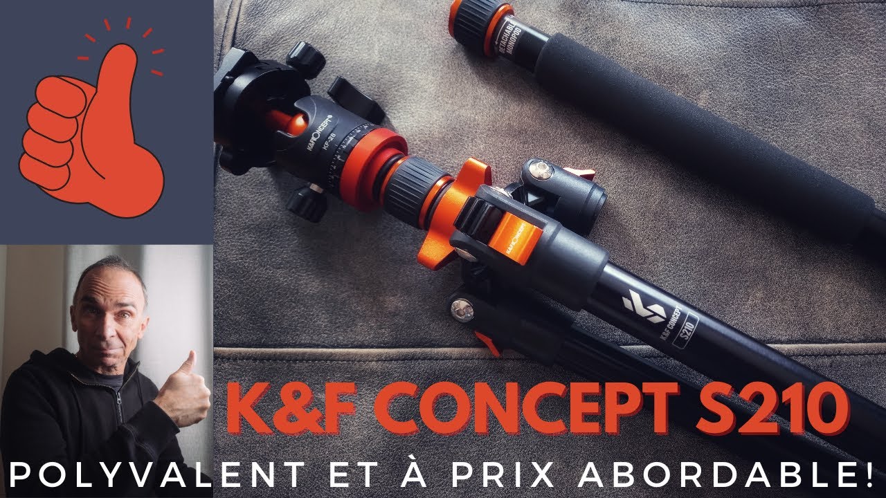 K&F CONCEPT trépied s210 (K234A7) | Polyvalent et abordable!