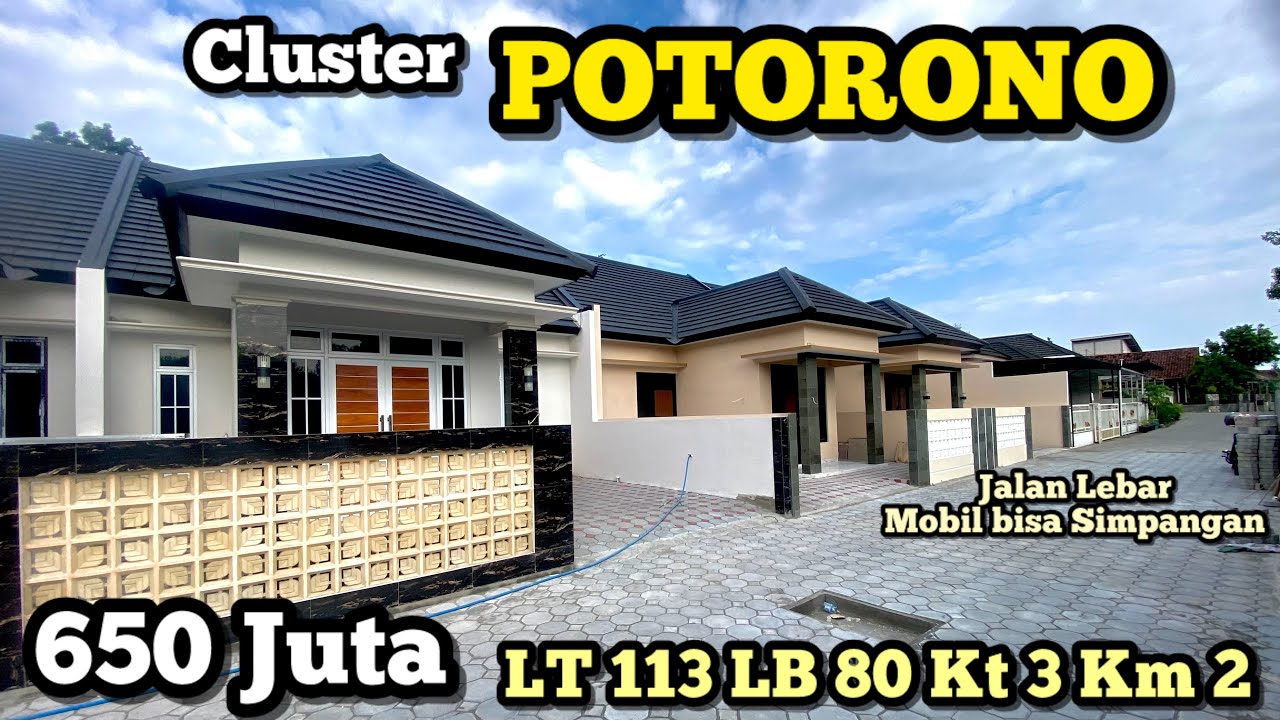 Cantik Bersih !!! Rumah baru Cluster dekat Potorono Yogyakarta