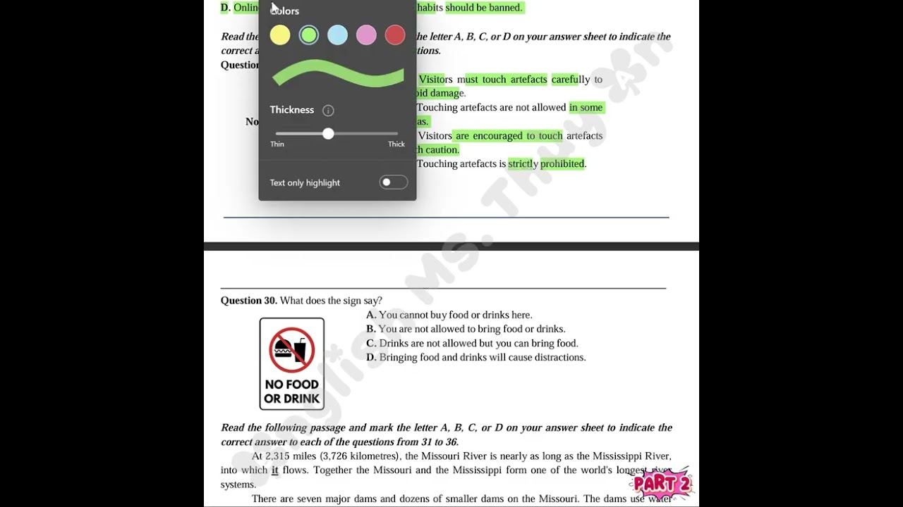 Sửa đề ôn tập ôn thi giữa học kì II cho học sinh lớp 9 - Đề 3 - Phần 2 💜