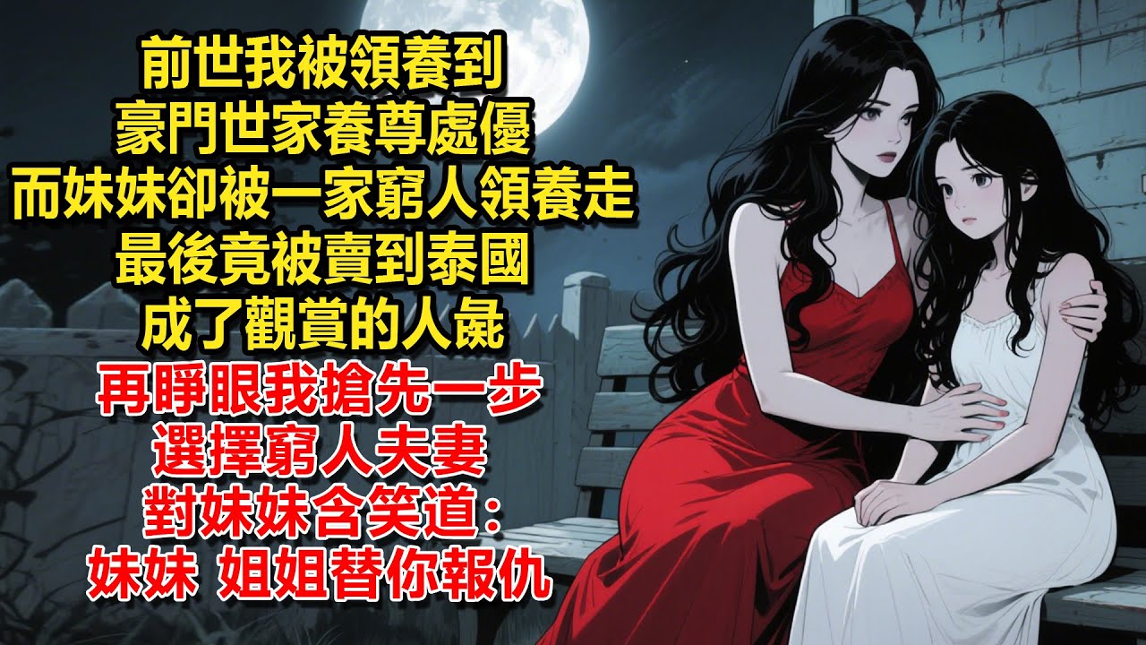 前世，我被領養到豪門世家養尊處優。而妹妹卻被一家窮人領養走，最後竟被賣到泰國成了觀賞的人彘。再睜眼，我搶先一步選擇窮人夫妻，對妹妹含笑道：妹妹，姐姐替你報仇。