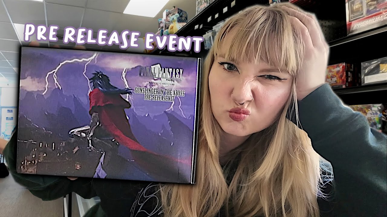 My Final Fantasy TCG Gunslinger in the Abyss Pre Release Event Vlog!