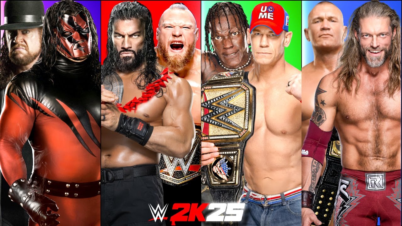 Semi Final - Roman Reigns Brock Lesnar Vs Cena Truth Vs RatedRko Vs Brothers Of Destruction WWE 2K25