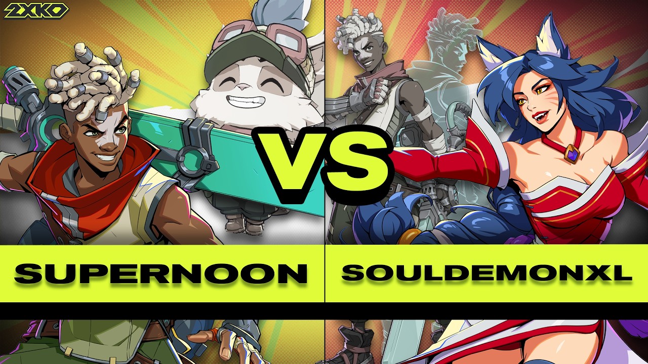 2XKO High Level Gameplay - Supernoon vs SoulDemonXL - Ekko/Teemo vs Ahri/Ekko