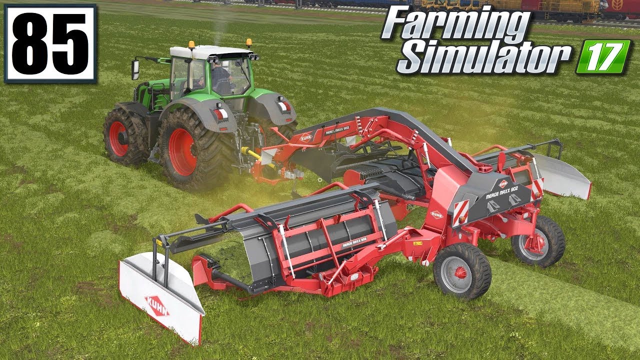 Robota przy sianie - Farming Simulator 17 (#85)