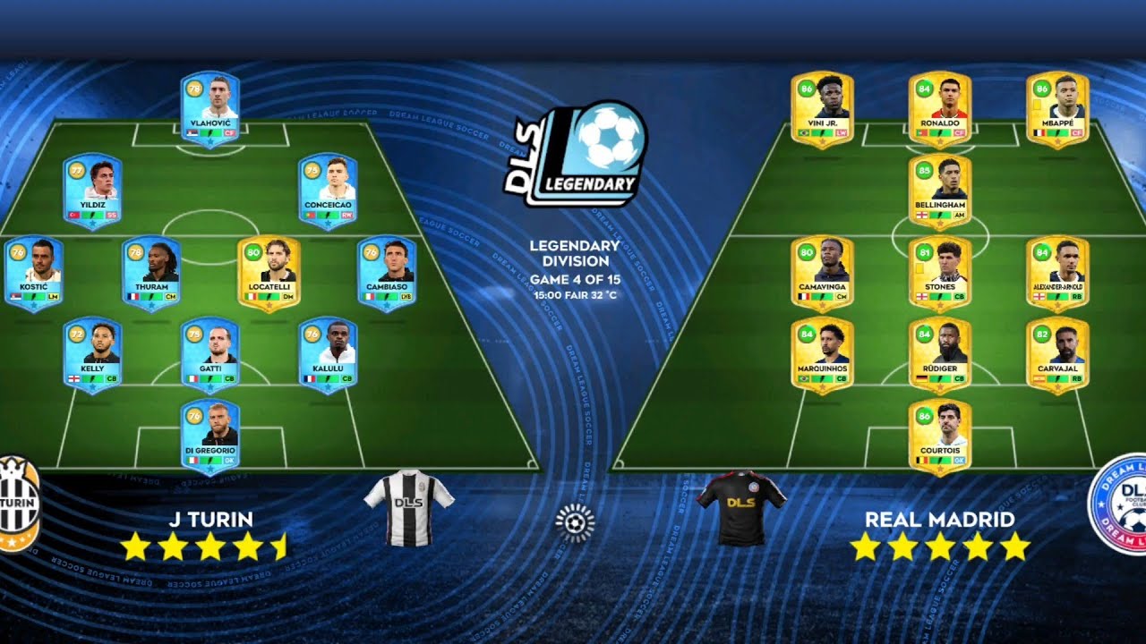 DLS26 REALMADRID VS JUVENTUS VS ASTON VILLA