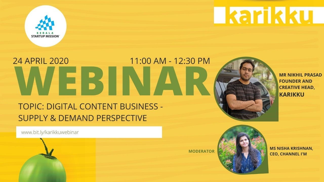 Webinar with Nikhil Prasad (Karikku Founder)