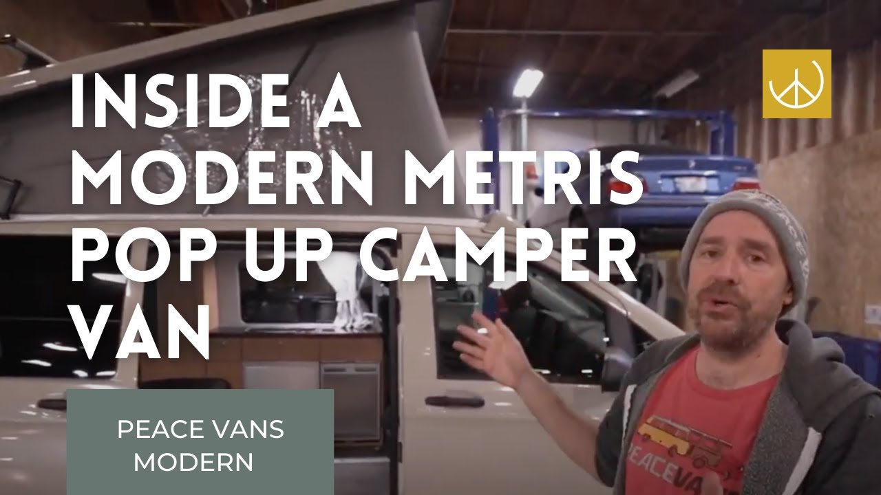 Take  A Look Inside One of Our Peace Vans Modern Pop Up Campers