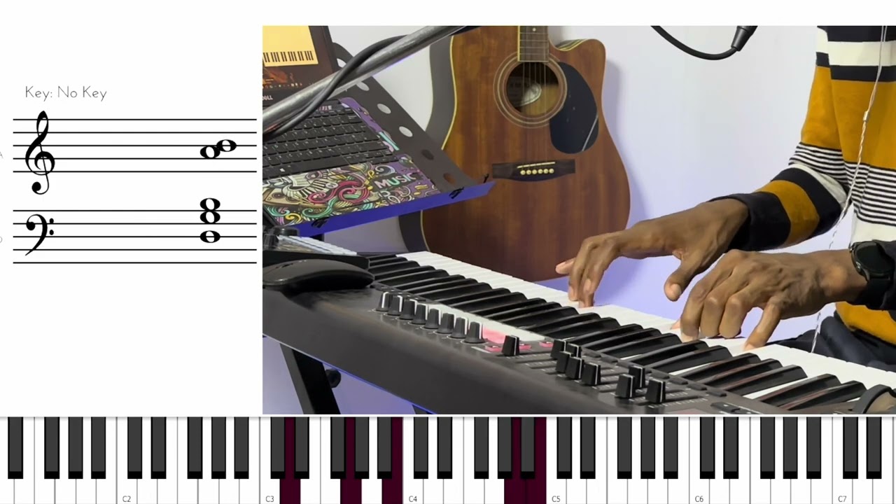 EXERCISE D’INDÉPENDANCE DES MAINS AU PIANO!!!! #piano