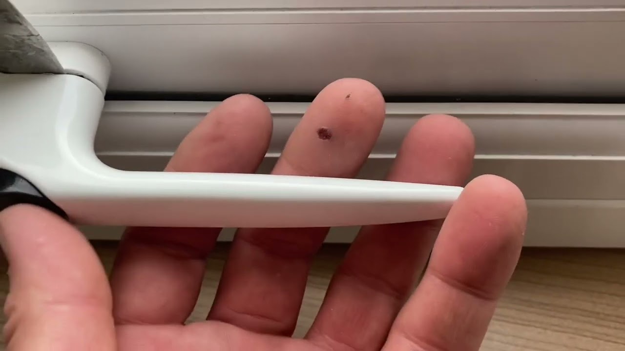 Broken window handle button on a double glazed window , how to open