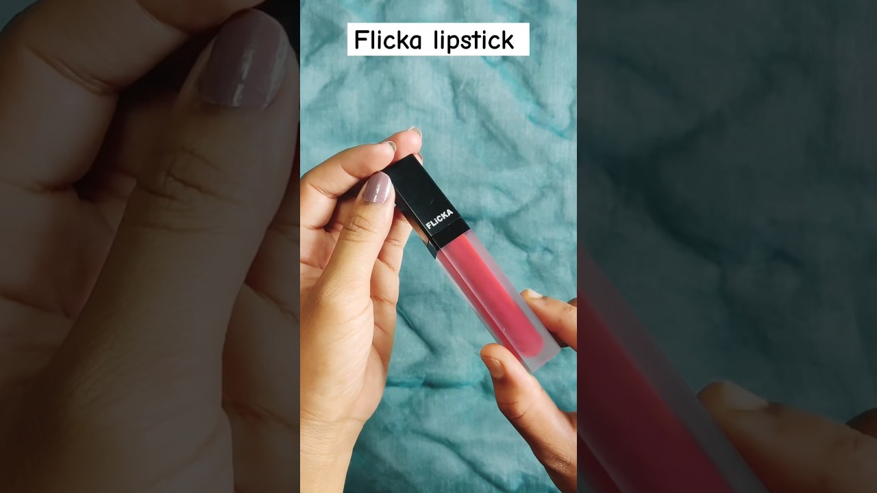 Flicka Lipstick Waterproof and smudge proof test 