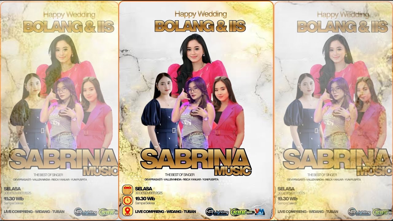 Live Perform SABRINA MUSIC || Happy Wedding MUNTAHIR (Bolang) & IIS KOMARIYAH Compreng-Widang-Tuban