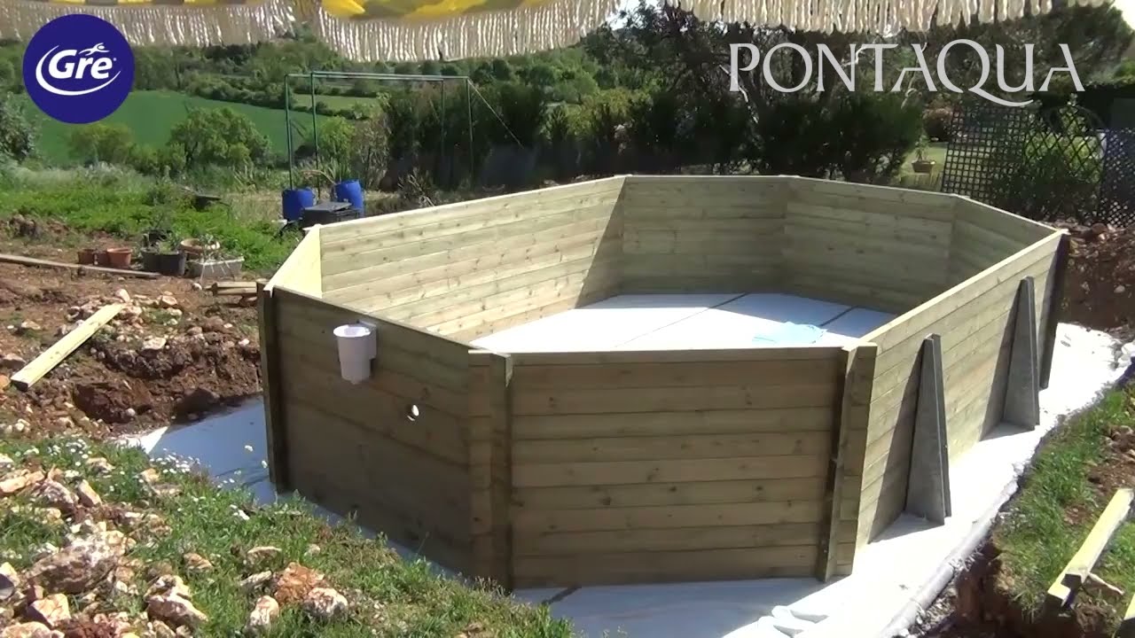 Pontaqua Timber medence állítás