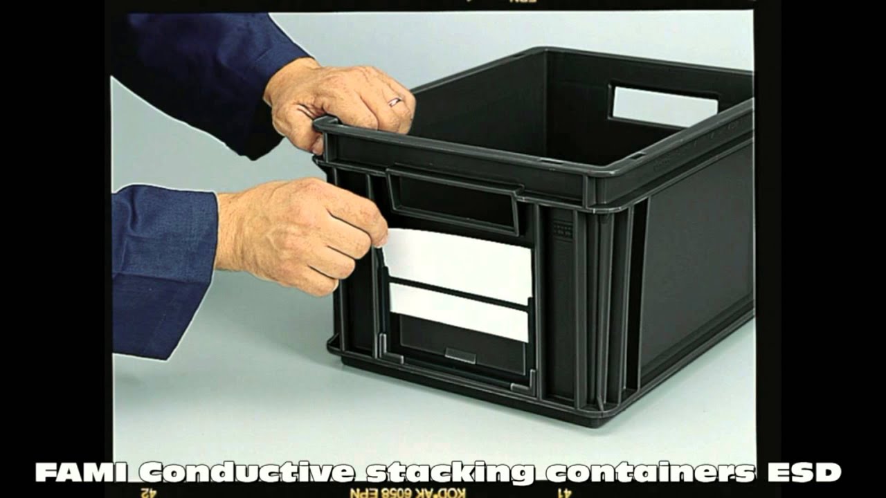 DYNSTO - FAMI - highest quality industrial ESD safe / conductive containers / boxes / bins