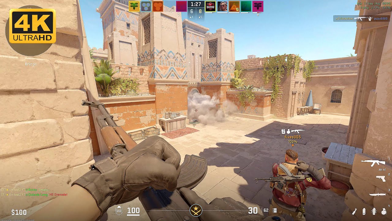 Counter Strike 2 Anubis Ranked Gameplay 4K