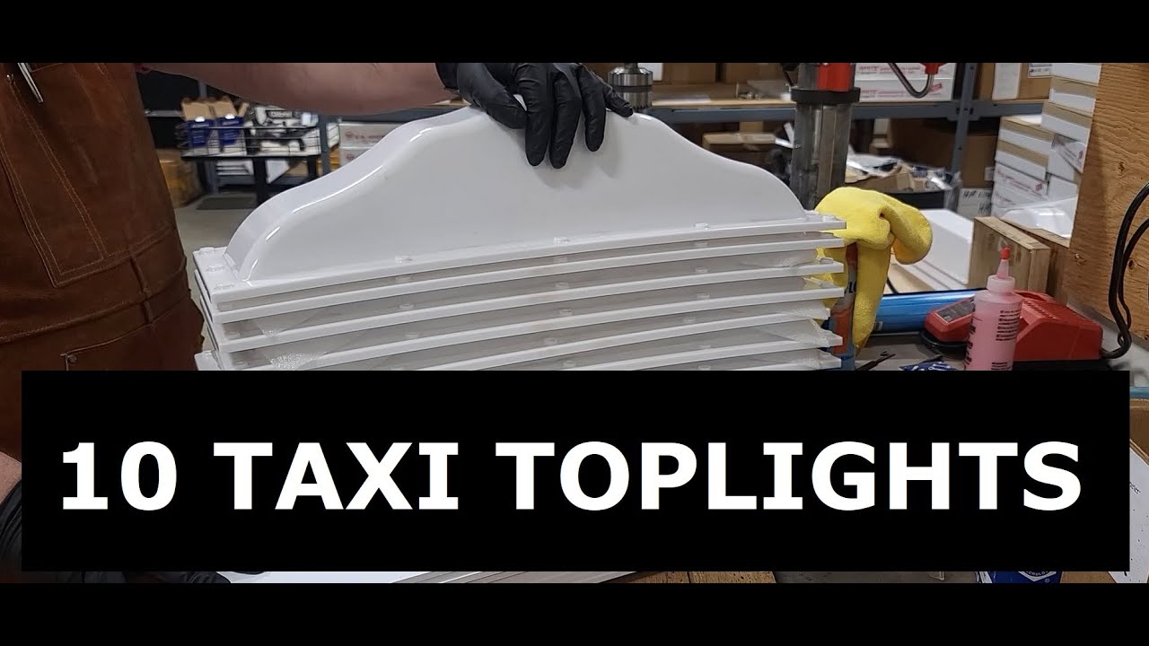 MAKING 10 ASH TAXI TOPLIGHTS IN WHITE