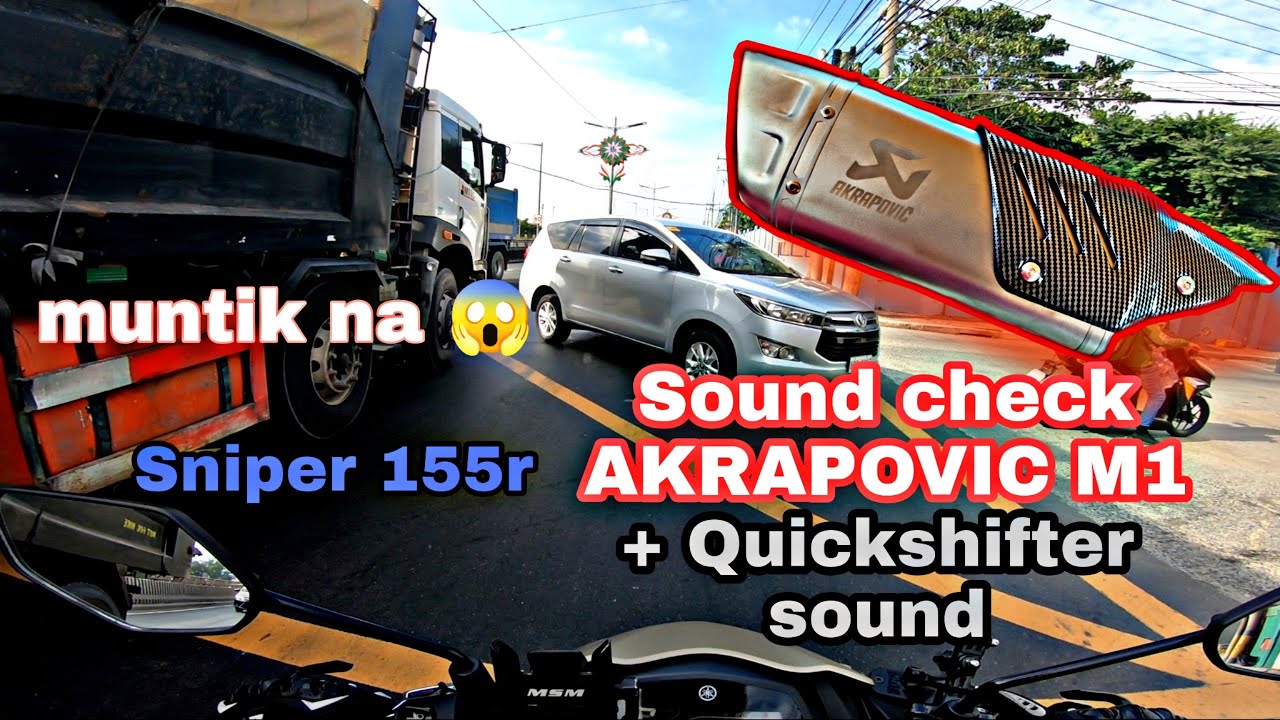 (Soundcheck)Akrapovic M1 + Quickshifter / YAMAHA Sniper 155r