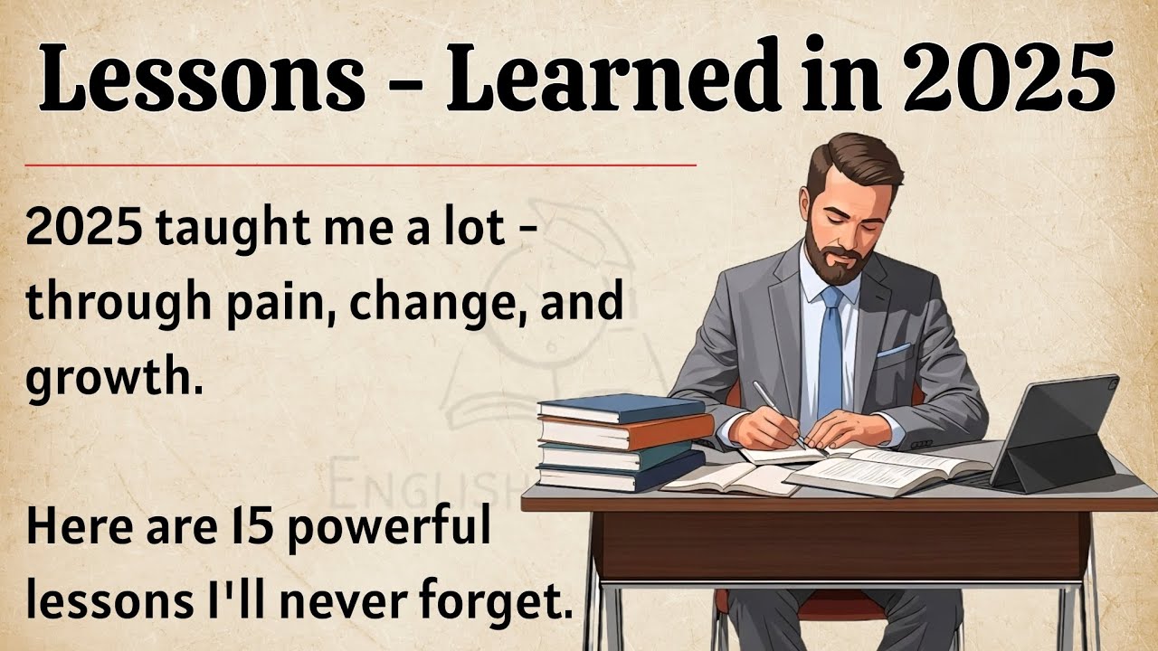 Lesson - I Learned in 2025 || How to Change Your Life better in 2026 || Improve Your English ✅️ 