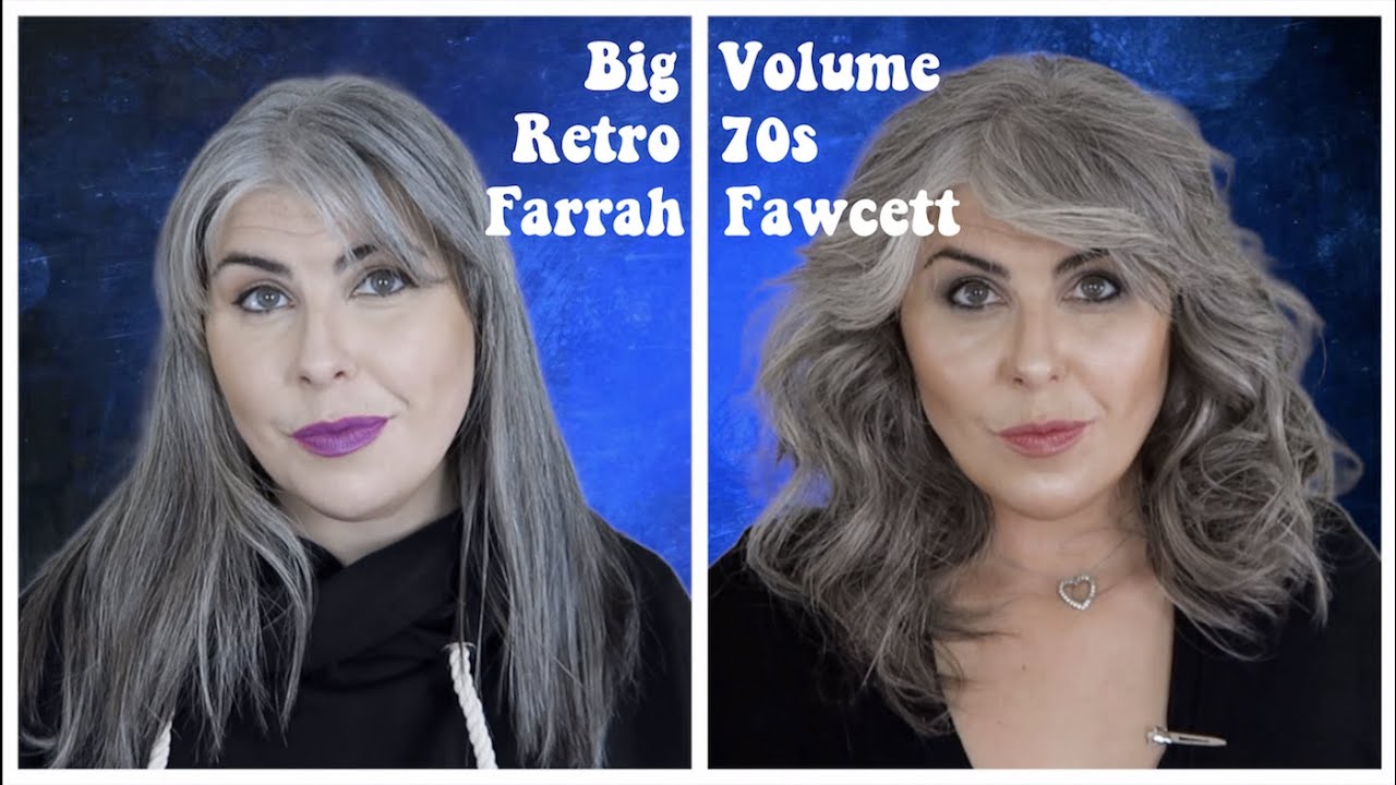 Big Volume Curls 70s Retro Farrah Fawcett hair tutorial