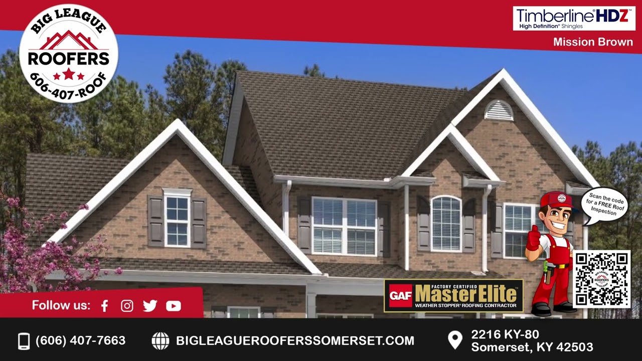 GAF Timberline HDZ Shingles in Mission Brown - Big League Roofers of Somerset, Kentucky