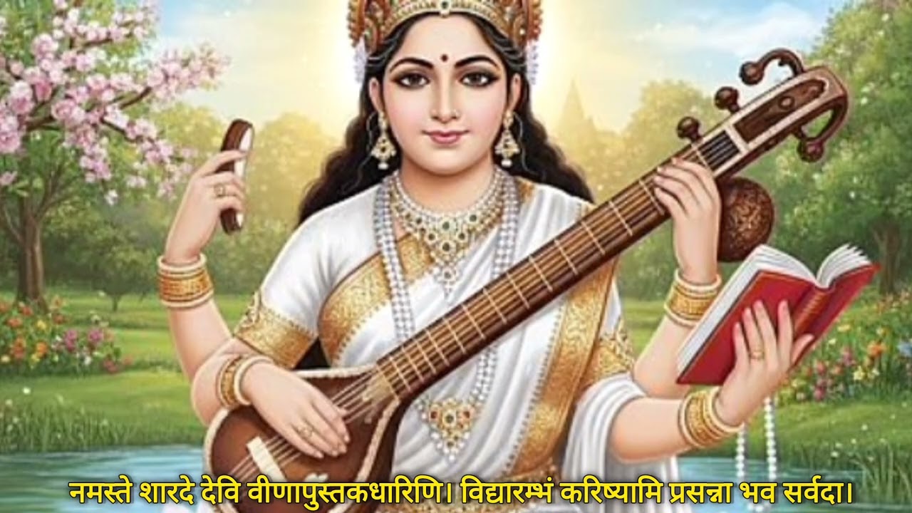 Saraswati Mantra \\ Slow Version \\ Saraswati Puja \\ Basant Panchami