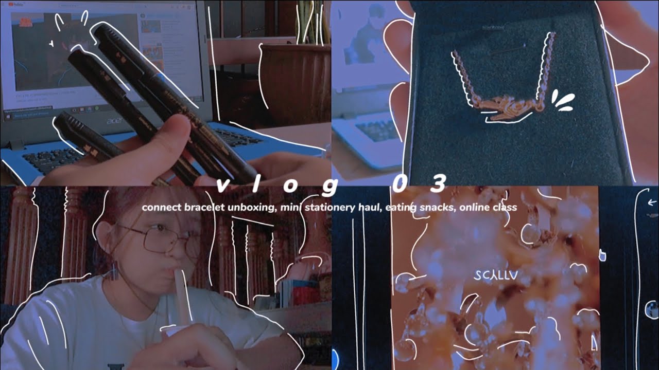 vlog ep. 3 : online class, anime, unboxing enhypen inspired bracelet / philippines
