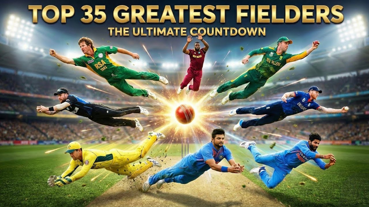 Top 35 Greatest Cricket Fielders of All Time! 🏏 || 35 Fielders Who Changed Cricket Forever! 🔥