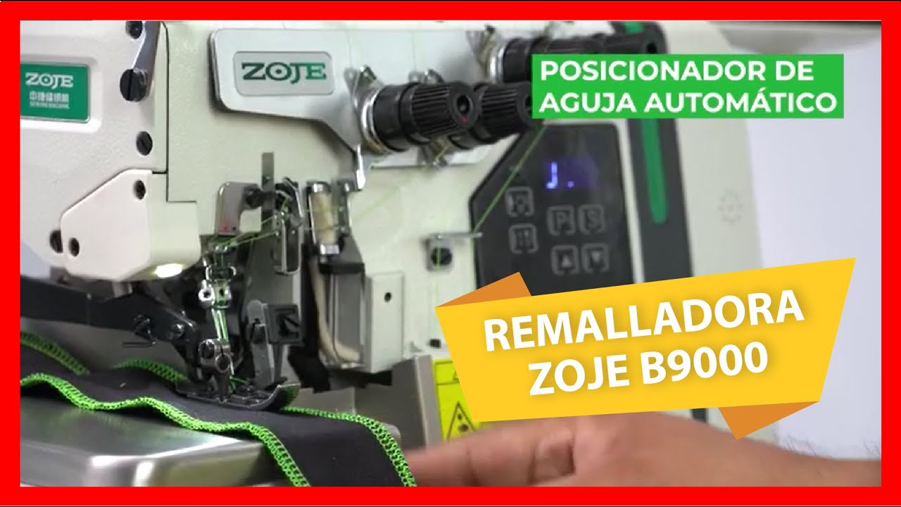 C&Oacute;MO USAR UNA M&Aacute;QUINA REMALLADORA INDUSTRIAL ZOJE B9000 AUTOM&Aacute;TICA |  APONTE MAQUINAS PER&Uacute;