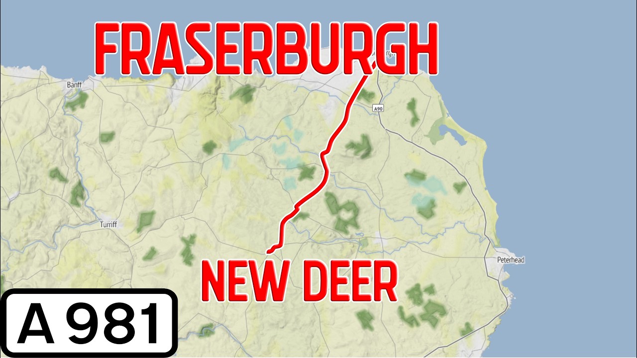 Scotland Road Tours - A981 Fraserburgh to New Deer