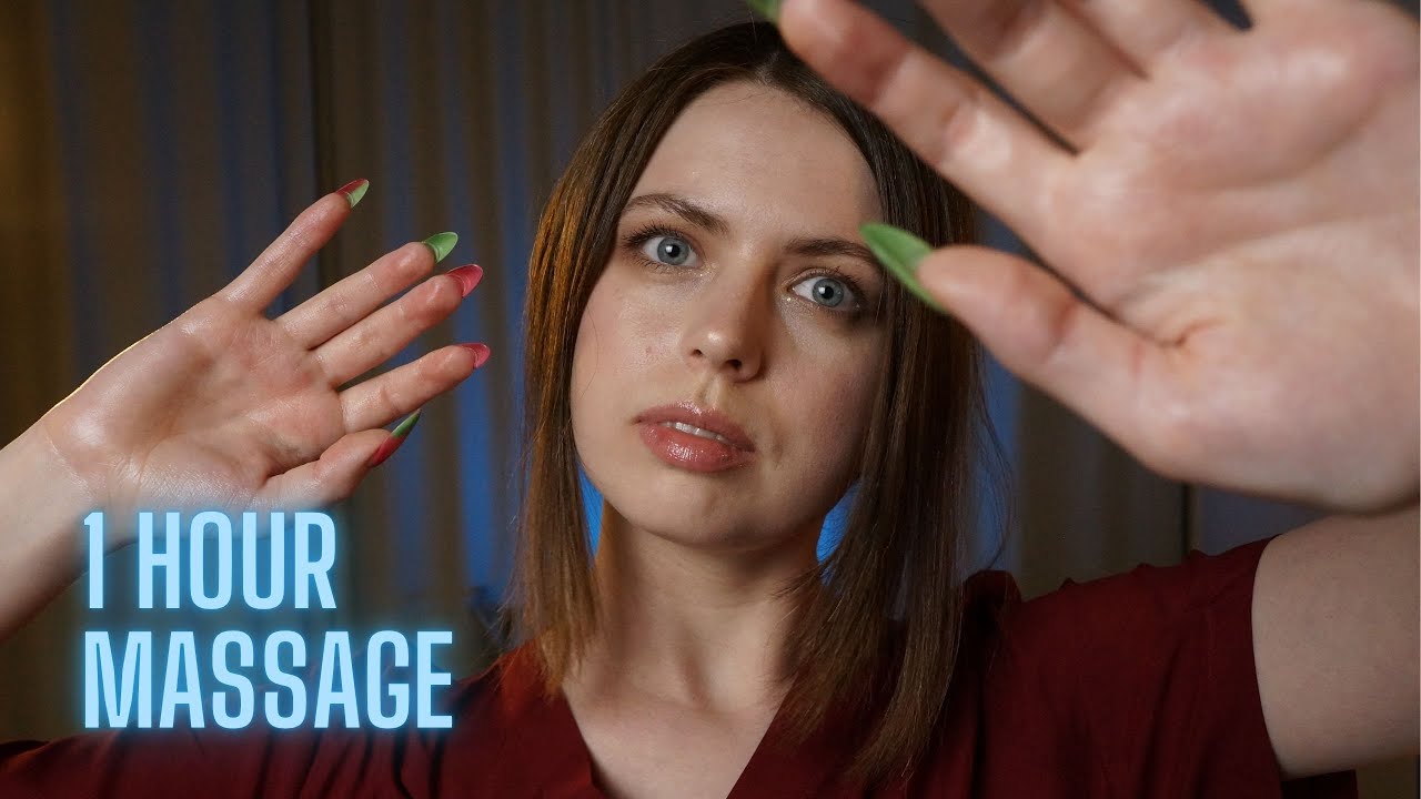 [ASMR 1 HOUR] 🤲 3 Different Types of Massages For Your Relaxation | Oil Massage, Back Massage