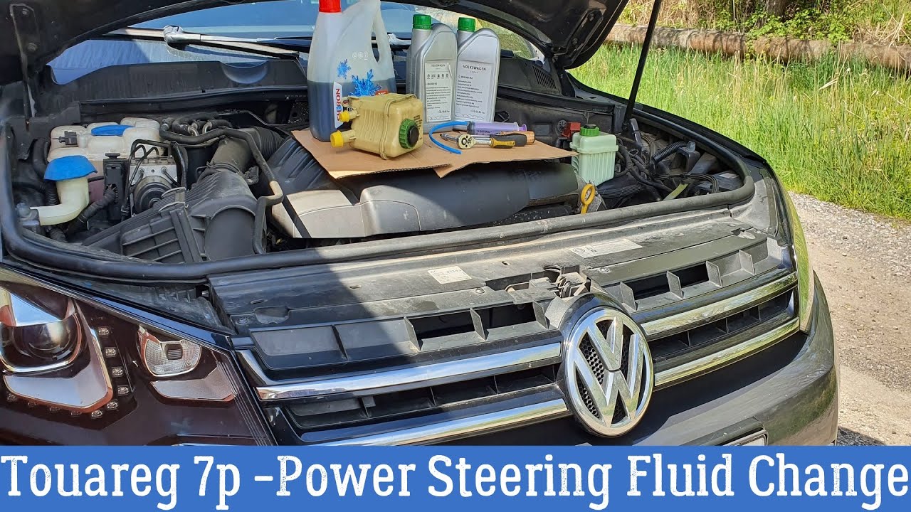 Touareg 7p  Power Steering Fluid Change