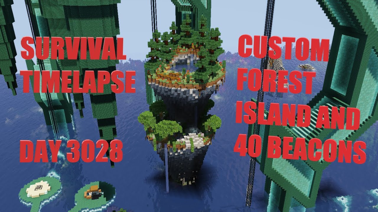 Minecraft Survival Timelapse ep.1 - Day 3028 - Forest Island