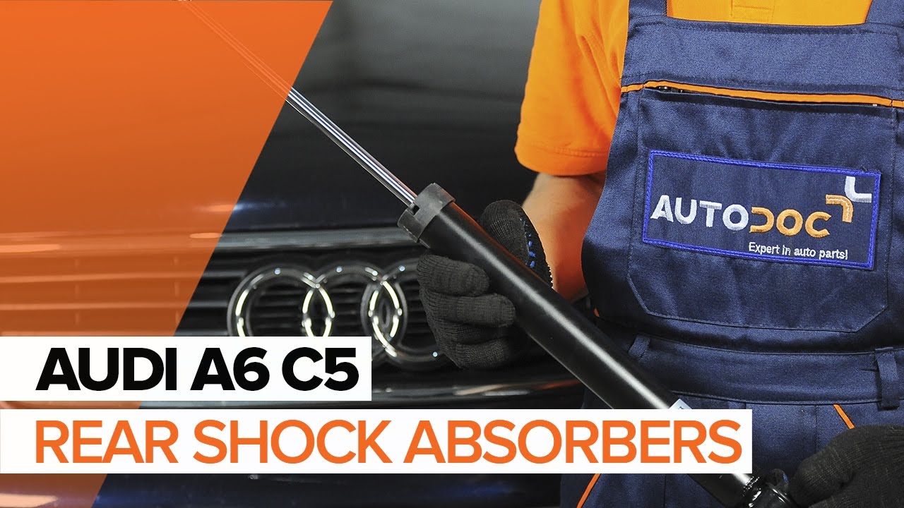 How to change rear shock absorbers on AUDI A6 C5 TUTORIAL | AUTODOC