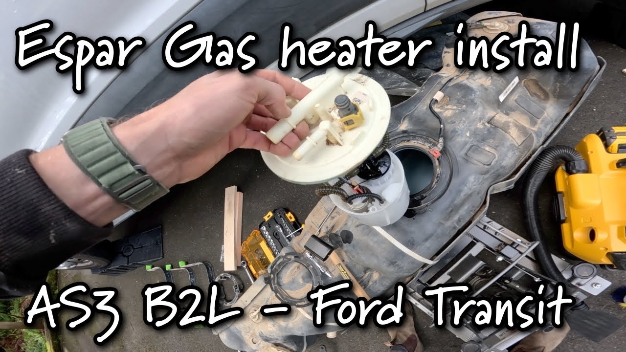 Espar AS3-B2L gas powered heater install in Ford Transit | Cory's van build (part 10)
