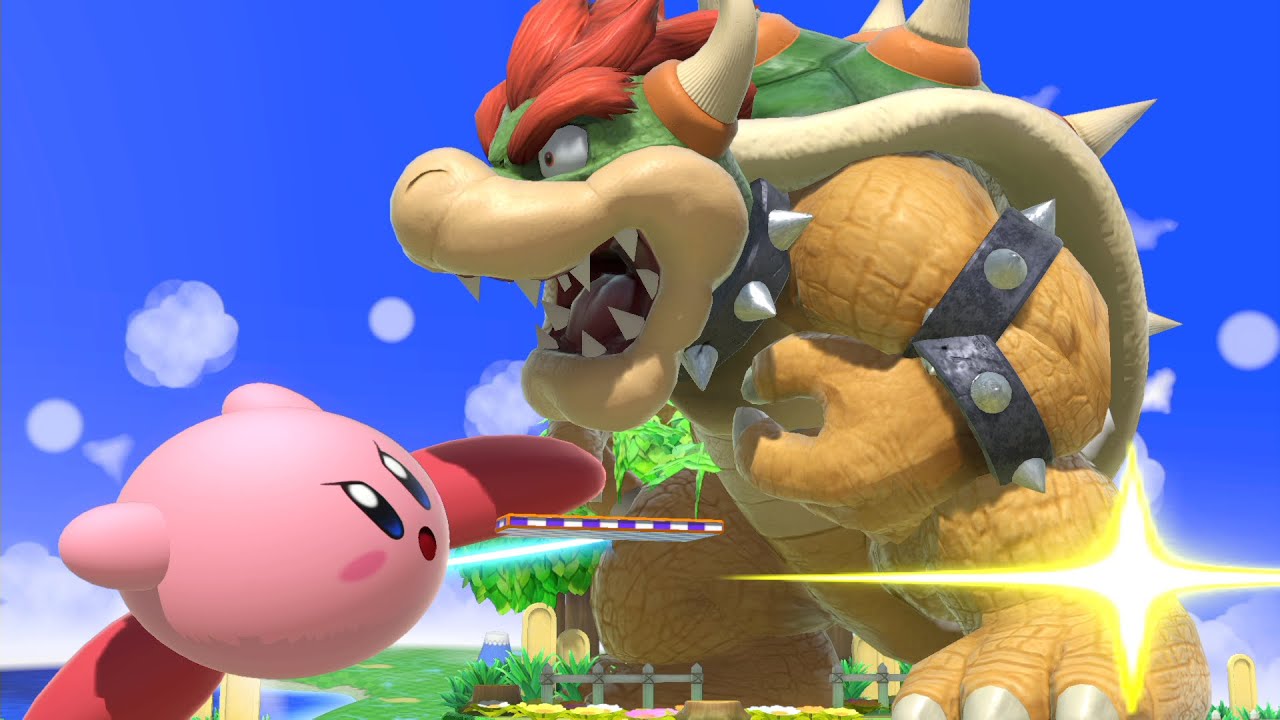 Giant Bowser vs Giant Kirby - Super Smash Bros Ultimate