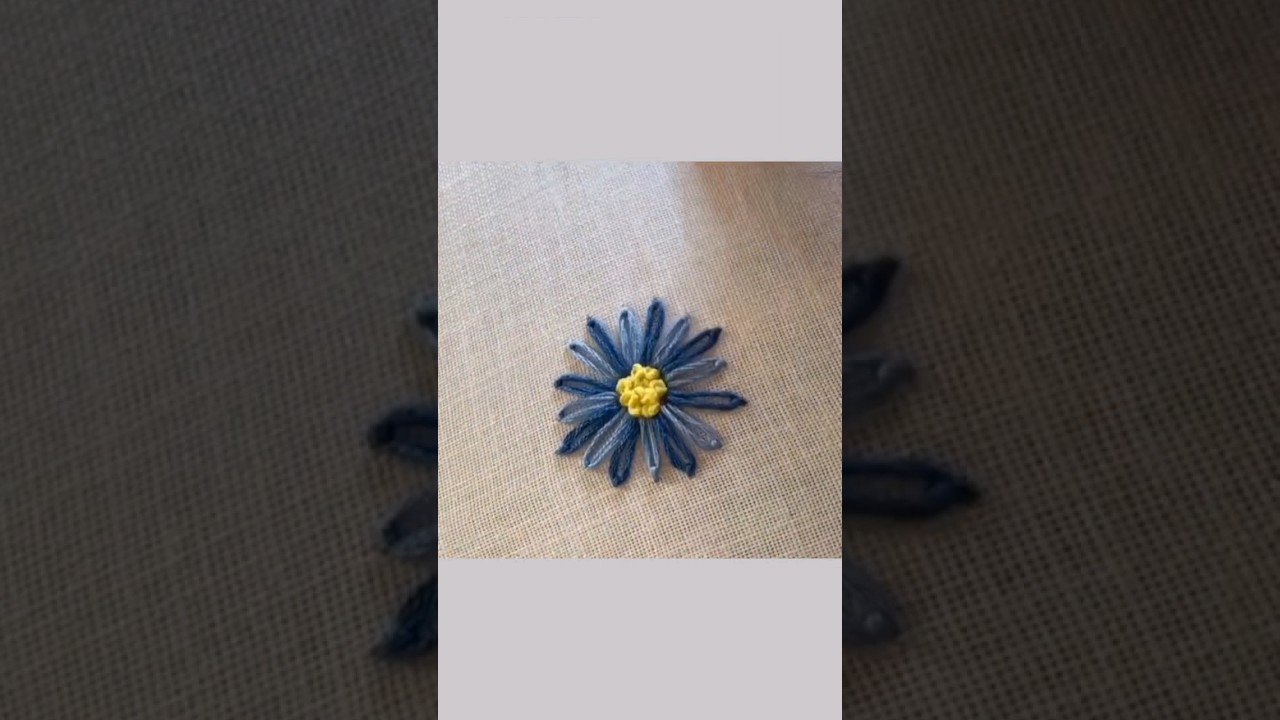 ponto margarida para bordar flor #artesanato #inspira&ccedil;&atilde;o #embroidery #terapia #bordadolivre