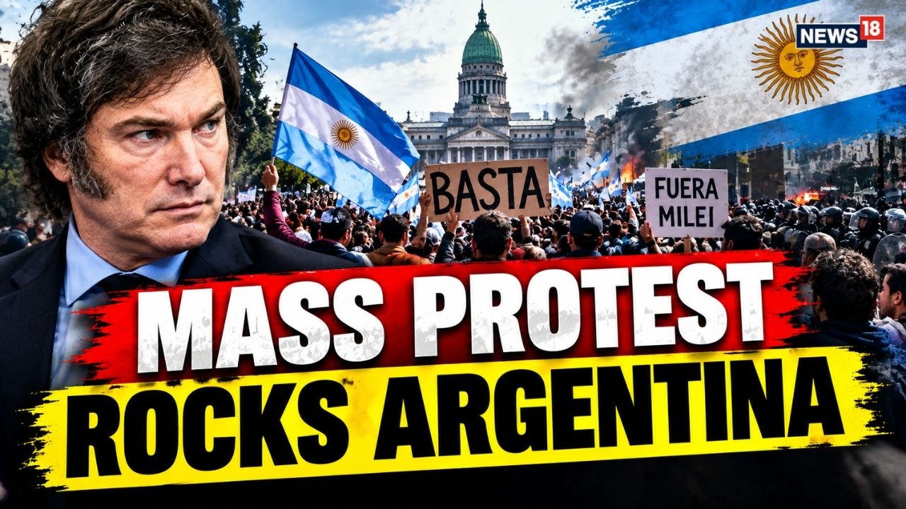 Argentina Protest LIVE: Thousands March Against Javier Milei Government | Buenos Aires Protest |N18G