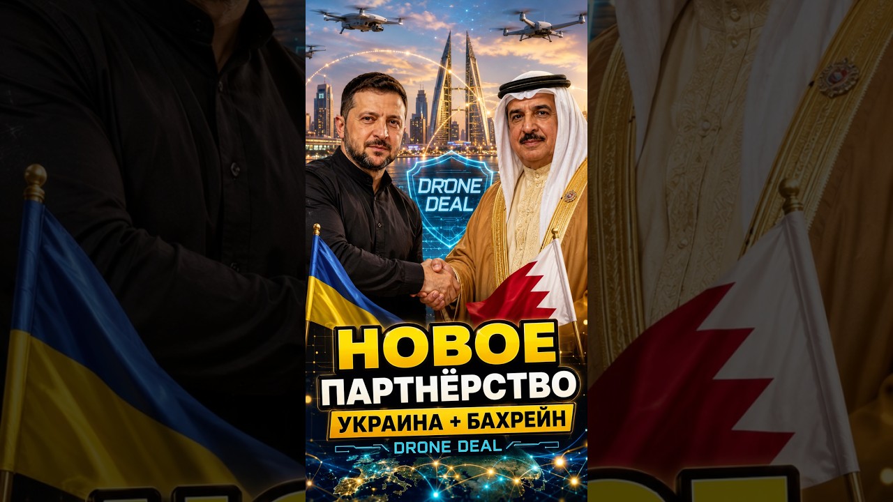 НОВЫЙ СОЮЗ НА БЛИЖНЕМ ВОСТОКЕ: Зеленский обсуждает Drone Deal с королём Бахрейна