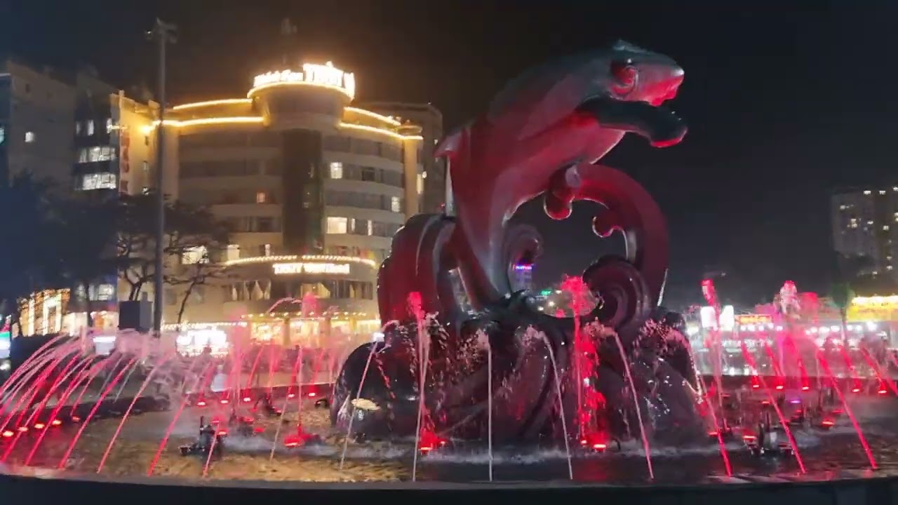 Whale fountain at Vung Tau ward - Ho Chi Minh City - Vietnam