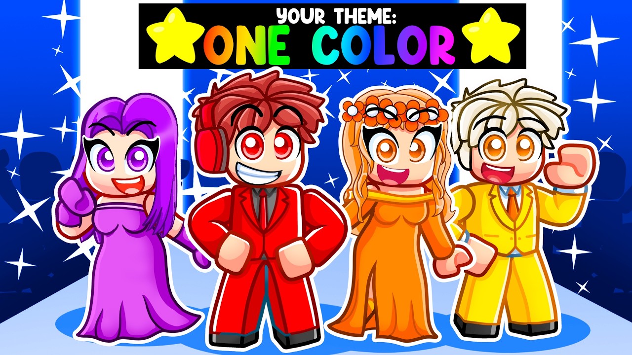 Using ONE COLOR in Dress to Impress