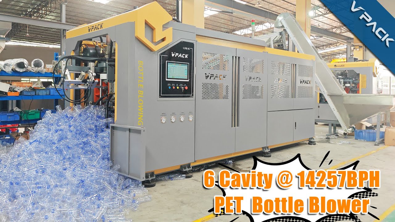 14000BPH 6 Cavities Automatic Water Bottle PET Bottel Blowing Machine， Plastic bottle making machine