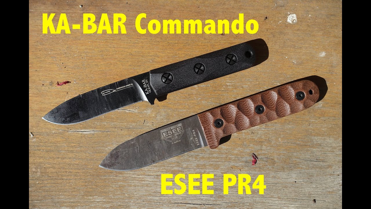 KA-BAR commando vs ESEE PR4