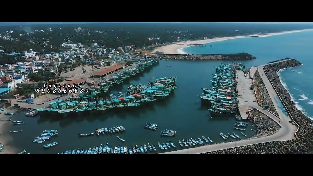 Colachel Harbour / Drone View